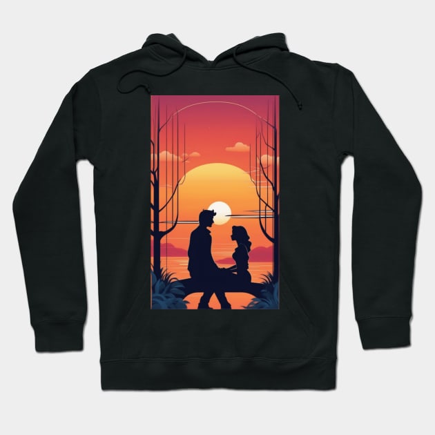 Love's Last Glow : A Sunset Affect Hoodie by abdellahyousra